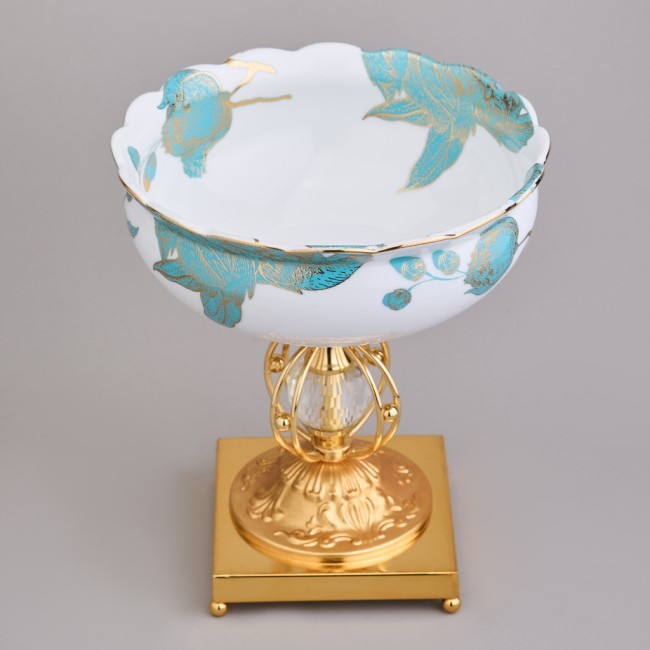 Фруктовница на ножке 20*20*22,5 см Lefard (46-1385) Фруктовница на ножке 20*20*22,5 см Lefard (46-1385)
