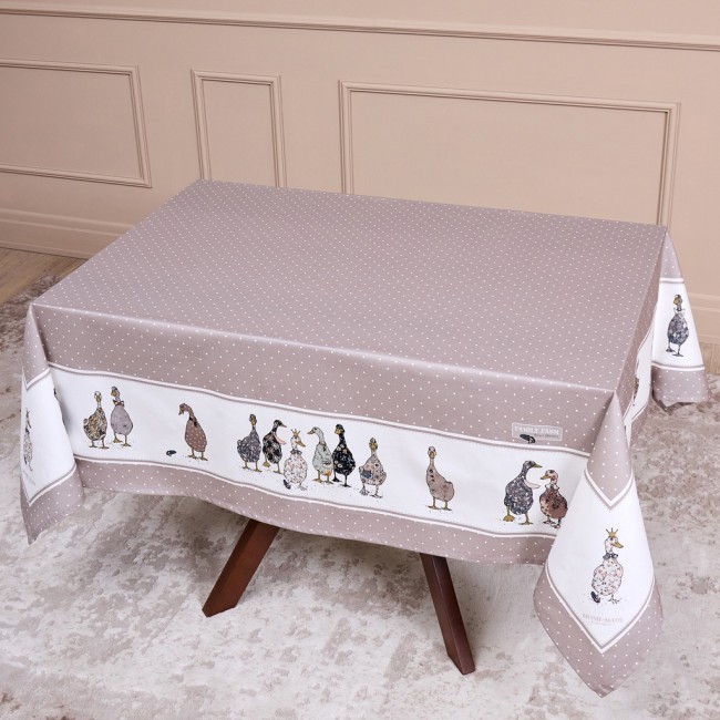 Скатерть "family farm" 140х180см ,100% хлопок, капучино , твил, пропитка Lefard (850-749-2) Скатерть "family farm" 140х180см ,100% хлопок, капучино , твил, пропитка Lefard (850-749-2)