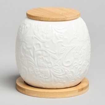 Банка lefard "muse" с дер.крышкой на дер.подставке 10*11,5 см 600 мл Lefard (587-211)