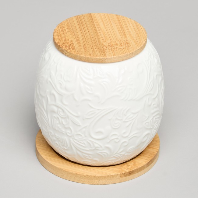 Банка lefard "muse" с дер.крышкой на дер.подставке 10*11,5 см 600 мл Lefard (587-211)