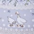 Скатерть круглая "гуси легард" диаметр=180 см., серый, 100% хлопок, твил, с пропиткой SANTALINO (850-710-22)