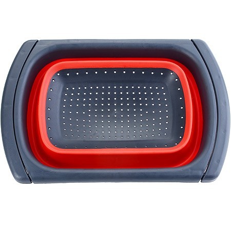 Дуршлаг с выдвиж. ручками, КРАСНЫЙ.MB (31488) Дуршлаг с выдвиж. ручками, КРАСНЫЙ.MB (31488)