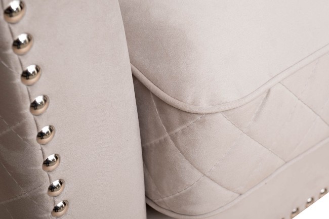 Диван Sorrento 250 трехмест., велюр св.серый Colt030-SVBEG 250*101*90 - TT-00011109