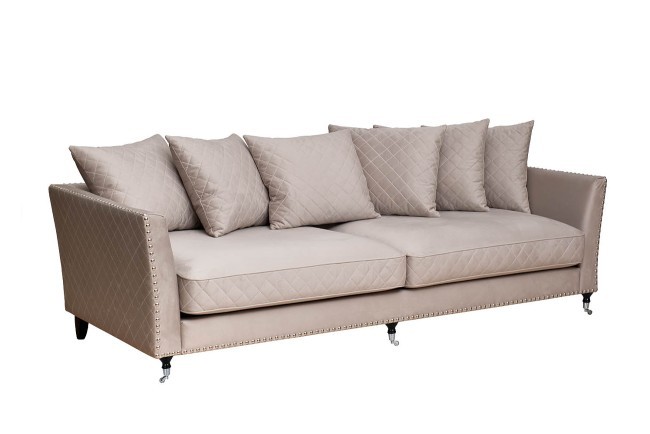 Диван Sorrento 250 трехмест., велюр св.серый Colt030-SVBEG 250*101*90 - TT-00011109