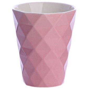 Кружка 340мл с рельефом Pink LR (9-31354-3) Кружка 340мл с рельефом Pink LR (9-31354-3)