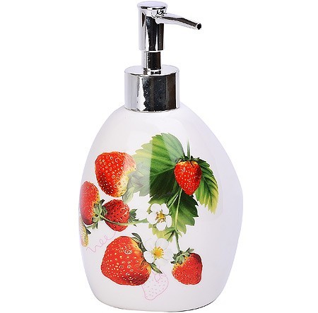 Дозатор для мыла 450мл Клубника LR (26350)