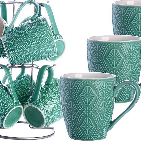 Набор кружек 7пр 220мл на подставке LR (30909) Набор кружек 7пр 220мл на подставке LR (30909)