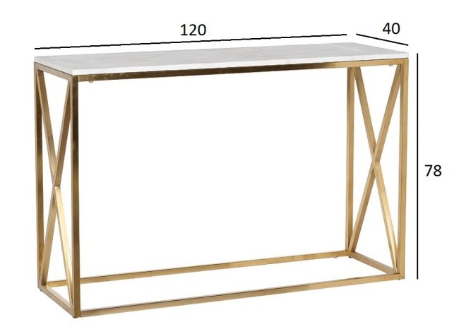 Консоль Bianco Namibia иск.мрам/мат.зол120*40*78 (TT-00002134) Консоль Bianco Namibia иск.мрам/мат.зол120*40*78 (TT-00002134)