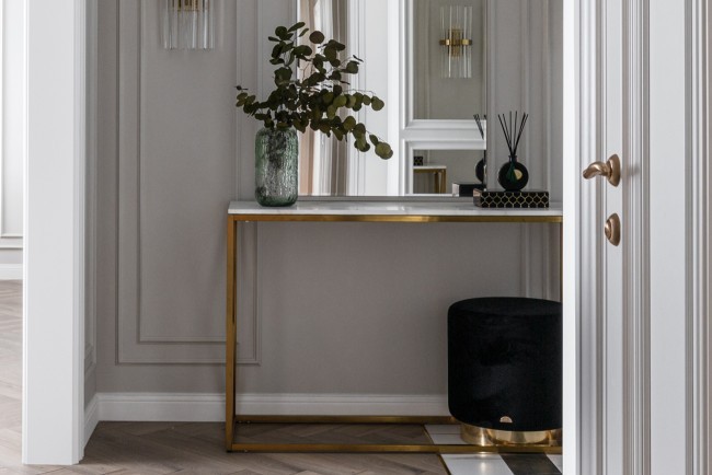 Консоль Bianco Namibia иск.мрам/мат.зол120*40*78 (TT-00002134) Консоль Bianco Namibia иск.мрам/мат.зол120*40*78 (TT-00002134)