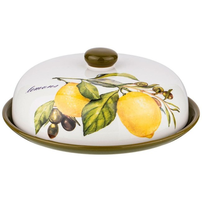 Блюдо для блинов agness "лемон три" 23*10 см Agness (358-1599)