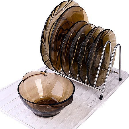 Подставка д/тарелок и досок с поддоном (АЛТ408С)