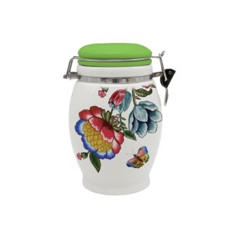 Банка для сыпучих продуктов 930мл Летний букет доломит LR (30791)