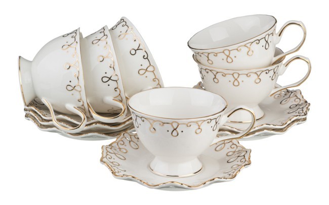 Чайный набор "лаура" на 6 персон 12 пр. 250 мл. под. упак.(кор-4наб) Lefard (84-670) Чайный набор "лаура" на 6 персон 12 пр. 250 мл. под. упак.(кор-4наб) Lefard (84-670)