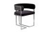 Стул велюр черный/матовый хром 60*55*73см (TT-00014350)