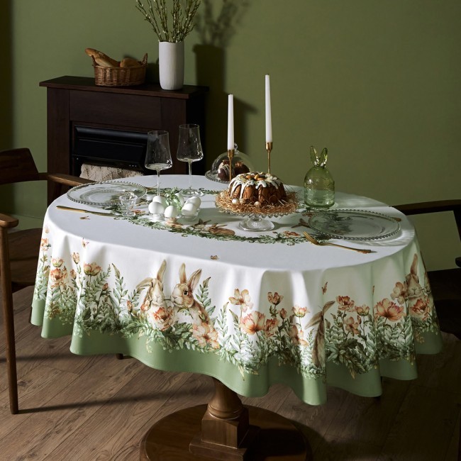 Скатерть овальная "sense", 140х180см, 100% хлопок,твил c пропиткой Lefard (850-753-4)