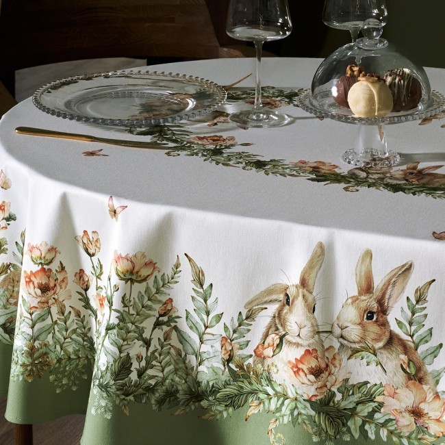 Скатерть овальная "sense", 140х180см, 100% хлопок,твил c пропиткой Lefard (850-753-4)