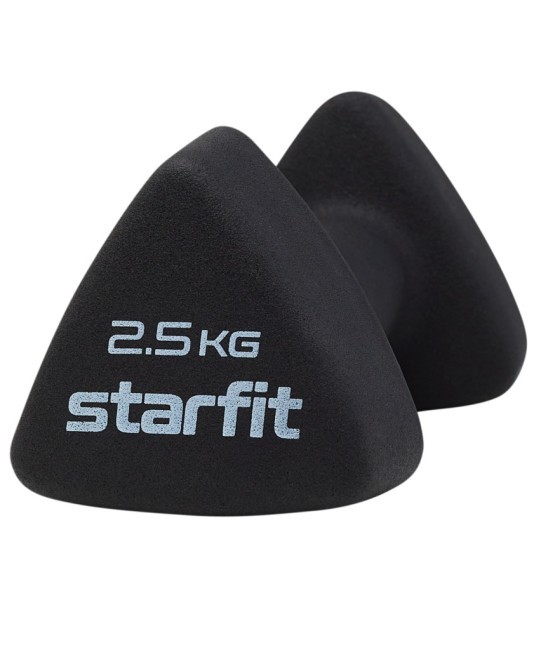Гантель неопреновая STARFIT DB-205 2,5 кг, черный (1740211) Гантель неопреновая STARFIT DB-205 2,5 кг, черный (1740211)