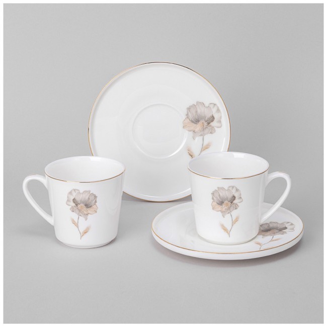 Кофейный набор lefard "inspiration" золотой цветок на 2 пер. 4 пр. 220 мл Lefard (422-127) Кофейный набор lefard "inspiration" золотой цветок на 2 пер. 4 пр. 220 мл Lefard (422-127)