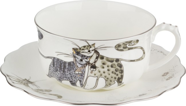 Чайная пара lefard "котики" 375 мл Lefard (264-672)