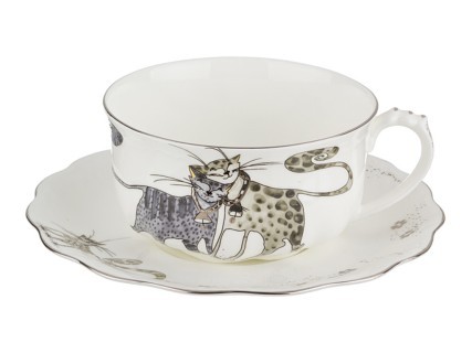 Чайная пара lefard "котики" 375 мл Lefard (264-672) Чайная пара lefard "котики" 375 мл Lefard (264-672)