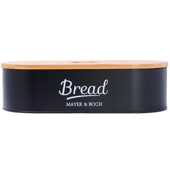 Хлебница с крышкой 44х21х12см металл/бамбук Mayer&Boch (40557)