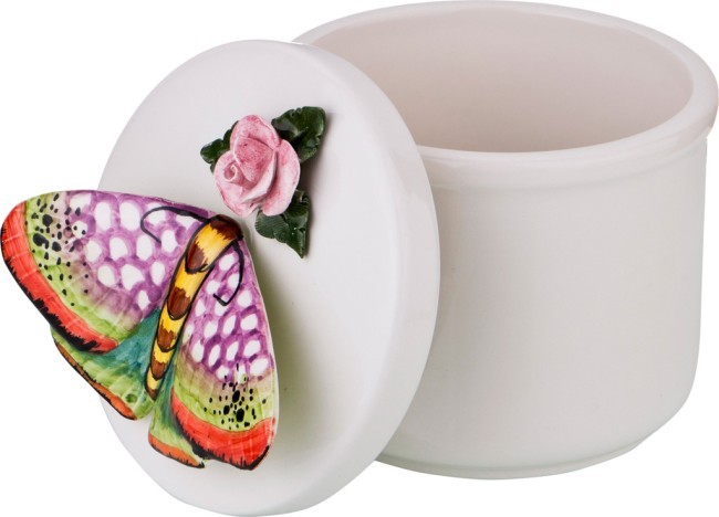 Емкость для сыпучих продуктов "бабочка" 650 мл диаметр=12 см высота=14 см Annaluma (628-640)