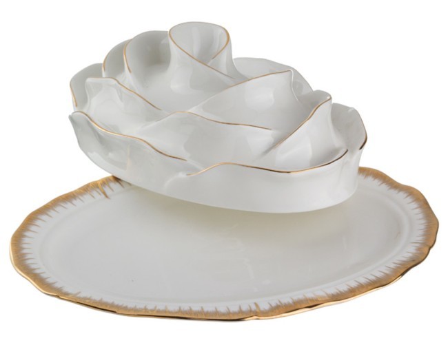 Блюдо с крышкой "цветочная симфония" 28*19,5*10,5 см Lefard (590-059)