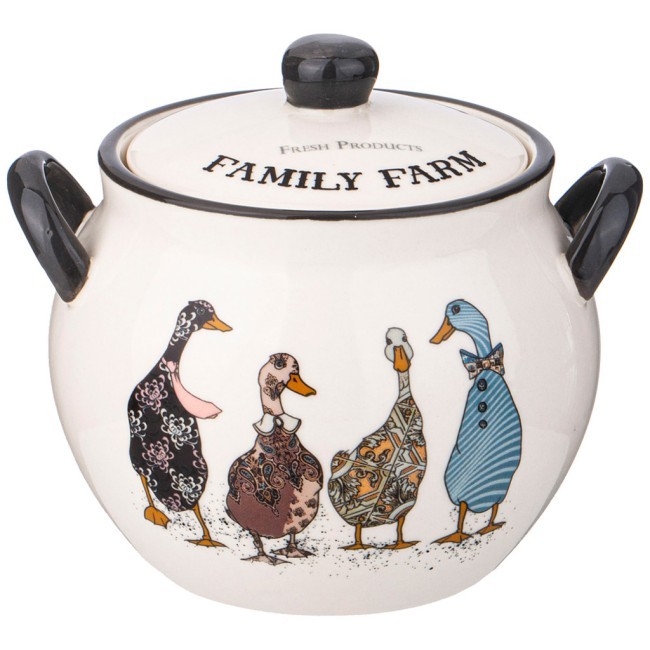 Горшочек для запекания с крышкой "family farm" 600 мл Lefard (536-280)