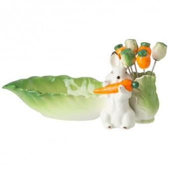 Блюдо lefard "кролик" 21 см, 6 вилочек Lefard (58-421)