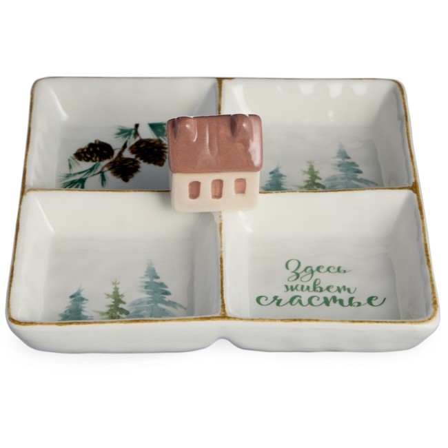 Менажница 4 секции коллекция "chalet" 19,5*19,5*8,5 см Lefard (230-500) Менажница 4 секции коллекция "chalet" 19,5*19,5*8,5 см Lefard (230-500)