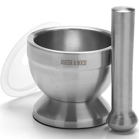 Ступка нержавейка с силиконов.крышкой 250мл МВ (27439)