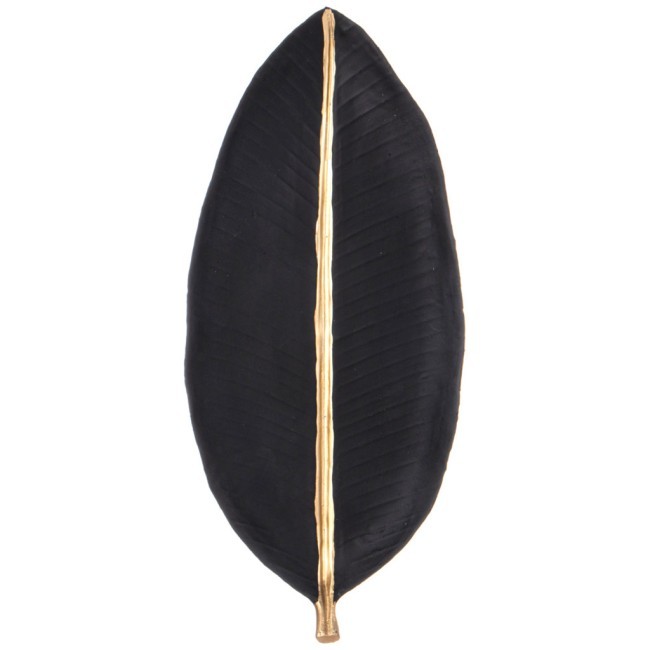 Блюдо декоративное "leaf" цвет:черный 32,5*14,5*3,5см Lefard (248-082)