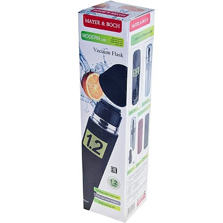 Термос 1,2л нерж/сталь чехол-сумка Mayer&Boch (27614)
