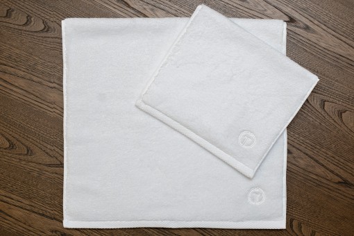 Полотенце Соло хлопок белое 30*50 (TT-00015156)