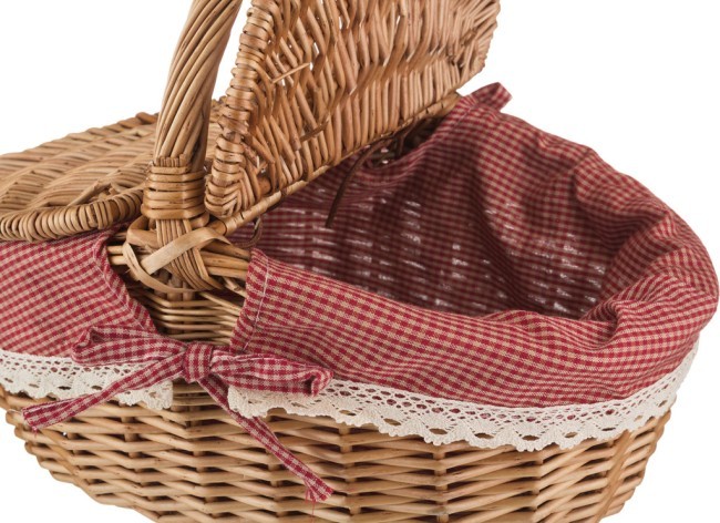 Корзина для пикника  с ручкой 32,5*23,5*17/23 см Lefard (119-252)