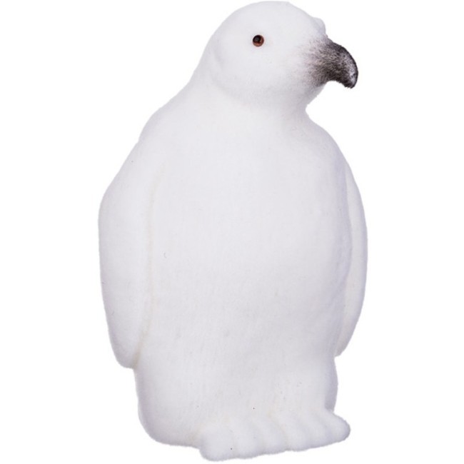 Фигурка декоративная "пингвин белый велюр" высота=15 см 10*9 см Lefard (866-109)
