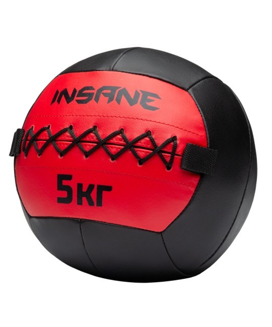 Медбол INSANE IN24-WB100, 5 кг, красный (2111037) Медбол INSANE IN24-WB100, 5 кг, красный (2111037)