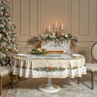 Скатерть овальная "celebration"140х300см ,бежевый, 100% хлопок,твил, пропитка Lefard (850-734-42) Скатерть овальная "celebration"140х300см ,бежевый, 100% хлопок,твил, пропитка Lefard (850-734-42)