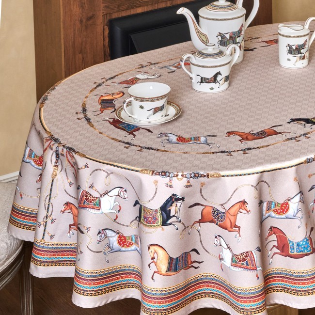 Скатерть овальная "passage"160х220см ,капучино, 100% хлопок,твил, пропитка Lefard (850-760-41) Скатерть овальная "passage"160х220см ,капучино, 100% хлопок,твил, пропитка Lefard (850-760-41)