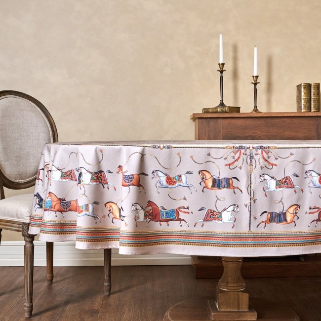 Скатерть овальная "passage"160х220см ,капучино, 100% хлопок,твил, пропитка Lefard (850-760-41) Скатерть овальная "passage"160х220см ,капучино, 100% хлопок,твил, пропитка Lefard (850-760-41)