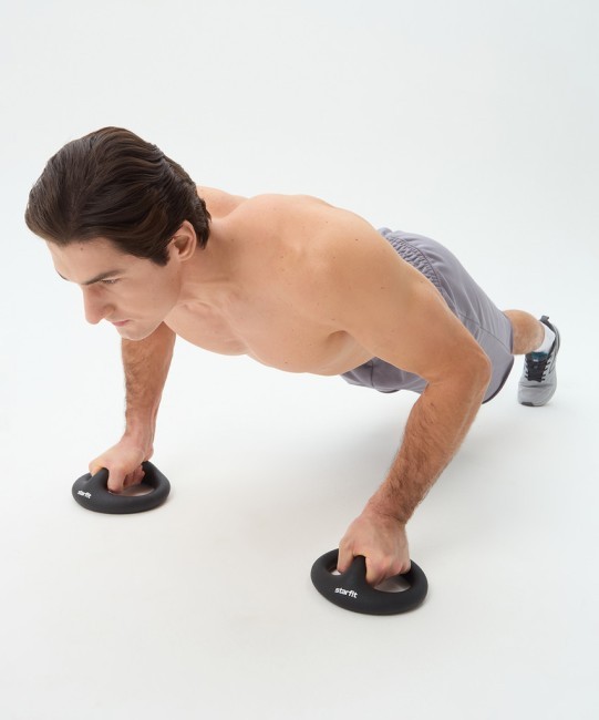 Гантели-упоры для отжиманий STARFIT DB-801 2,5 кг, черный (2126010) Гантели-упоры для отжиманий STARFIT DB-801 2,5 кг, черный (2126010)