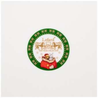 Менажница-елка lefard "дед мороз" 24*24*3 см зеленая Lefard (85-1750)