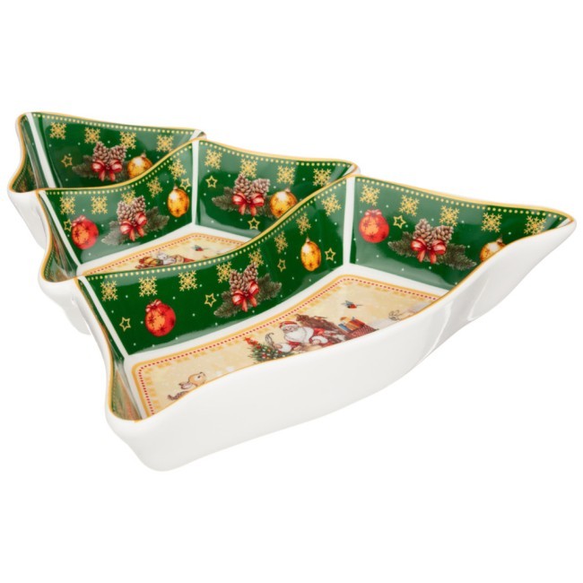 Менажница-елка lefard "дед мороз" 24*24*3 см зеленая Lefard (85-1750) Менажница-елка lefard "дед мороз" 24*24*3 см зеленая Lefard (85-1750)