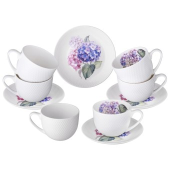 Чайный набор lefard "hortensia" на 4 пер. 8 пр. 330 мл Lefard (415-2290)
