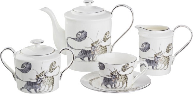 Чайный сервиз lefard "котики" на 6 пер. 15 пр. 1000/400/350/200 мл Lefard (264-295) Чайный сервиз lefard "котики" на 6 пер. 15 пр. 1000/400/350/200 мл Lefard (264-295)