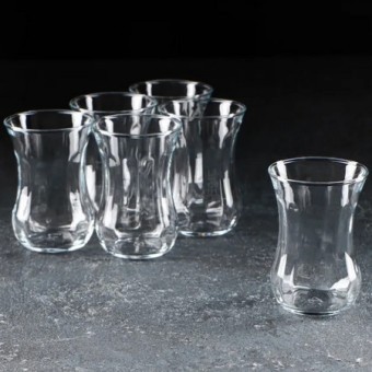 Стакан для чая DILMAH-TWIST набор из 6 шт 100 мл (200-1)