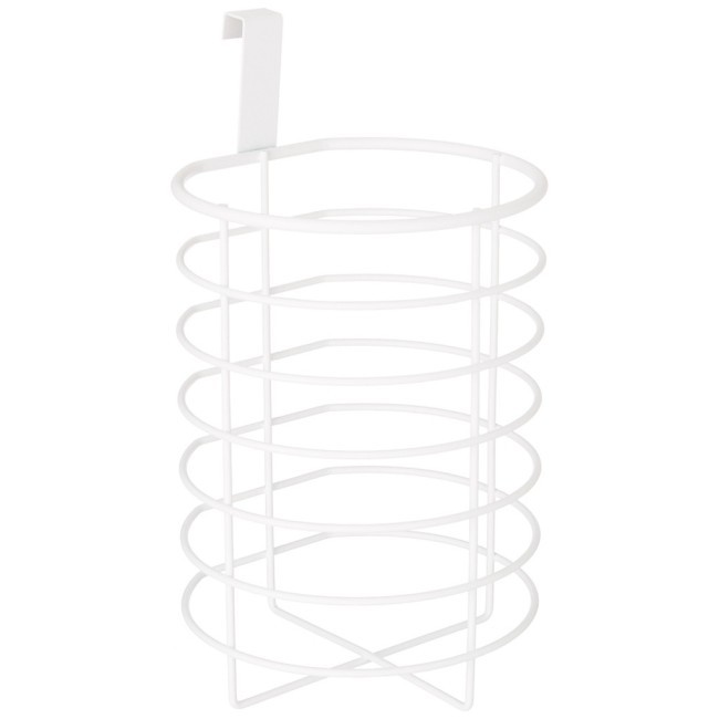 Органайзер для бумажных полотенец и туалетной бумаги навесной 14*14,4*20 см цвет: белый Agness (768-703)