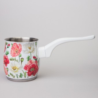 Турка agness "белые маки" 340 мл мал=12шт Agness (916-438)