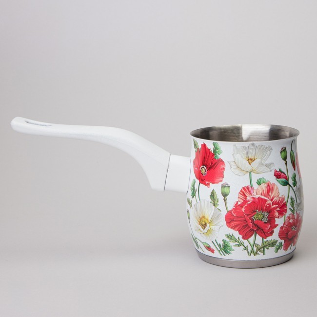 Турка agness "белые маки" 340 мл мал=12шт Agness (916-438)