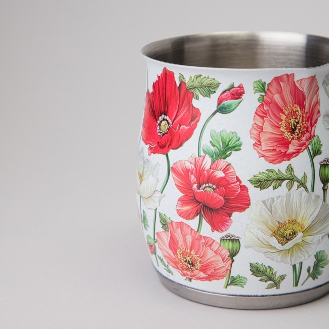 Турка agness "белые маки" 340 мл мал=12шт Agness (916-438)